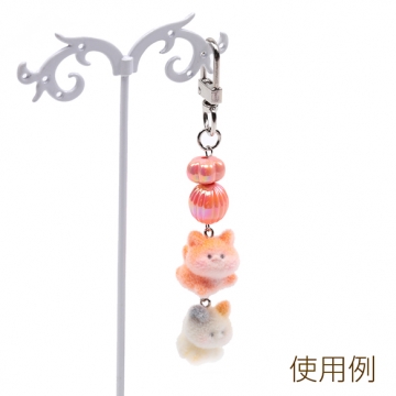 アニマルフロッキーチャーム 動物 アニマル うさぎ ペンギン ラッコ 生き物 樹脂チャーム 全6種（2ヶ）