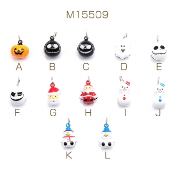 鈴パーツ ハロウィン クリスマス キーホルダー ストラップ制作におすすめ アクセサリー金具（2ヶ）