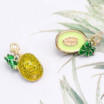 エポチャーム アボカド 野菜 食品サンプル ミニチュアチャーム メタルチャーム 約10×20mm（2ヶ）