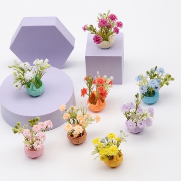 ミニチュア フラワー お花 フラワー 植物 装飾 小物 インテリア 樹脂パーツ 約26×50mm（2ヶ）