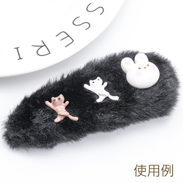 エポチャーム こねこ ネコ 猫 ポーズ ユニーク ユーモア 動物 アニマル 半面 猫チャーム 約12×16mm（4ヶ）