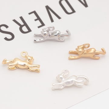 猫チャーム こねこ ネコ 猫 のびる猫 ペット 動物 アニマル メタルチャーム 約9×17mm（6ヶ）