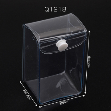 PVCポーチ 穴あき ビニール クリア  推し活 ぬいぐるみ キーホルダー制作におすすめ 約4.7×6×8.6cm（1ヶ）