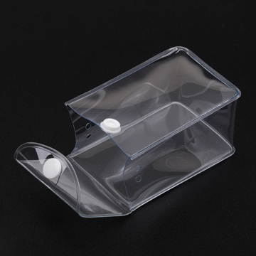 PVCポーチ 穴あき ビニール クリア  推し活 ぬいぐるみ キーホルダー制作におすすめ 約4.7×6×8.6cm（1ヶ）