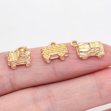 くるまチャーム 車 ミニカー ミニチュア 乗り物チャーム メタルチャーム 全6種（6ヶ）