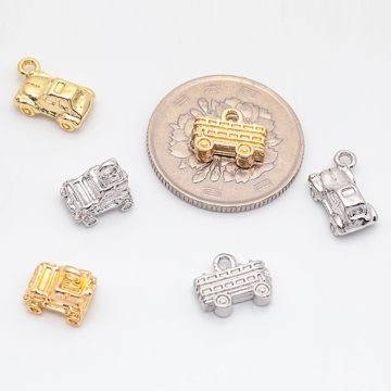 くるまチャーム 車 ミニカー ミニチュア 乗り物チャーム メタルチャーム 全6種（6ヶ）