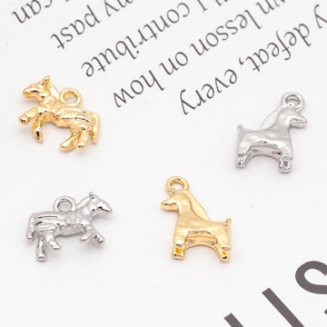 馬チャーム うま ウマ 馬 ポニー 動物 アニマル メタルチャーム 全4種（6ヶ）