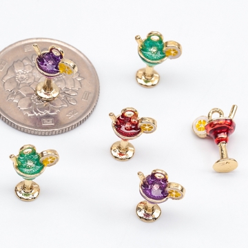 エポチャーム ドリンクモチーフ ドリンクチャーム 飲み物チャーム ドリンクパーツ 1カン 約9×13mm (2ヶ)