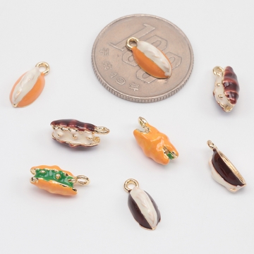 エポチャーム パンサンドイッチモチーフ パンチャーム スイーツチャーム ミニチュアフード 1カン 約6×13mm (2ヶ)