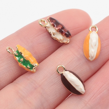 エポチャーム パンサンドイッチモチーフ パンチャーム スイーツチャーム ミニチュアフード 1カン 約6×13mm (2ヶ)