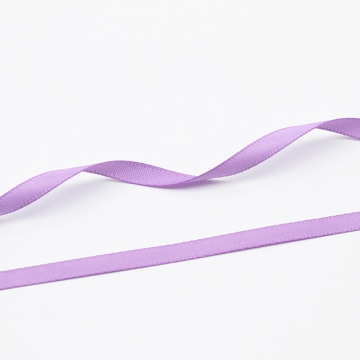 テープリボン 細め パープル 紫色 飾り 服飾資材 手芸材料 ラッピングリボン 約5mm（5m）