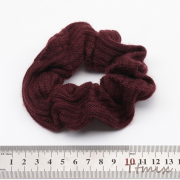 シュシュ ニット 秋冬 おしゃれ  髪留め 髪飾り ヘアゴム ※訳ありサービス品 返品不可（1ヶ）