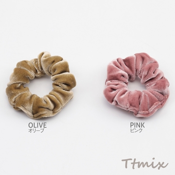 シュシュ ベルベット 秋冬 おしゃれ  髪留め 髪飾り ヘアゴム ※訳ありサービス品 返品不可（1ヶ）