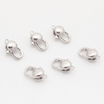 デザインカニカン ラウンド 光沢感 エンドパーツ 基礎金具 留め具 約7×11mm（2ヶ）