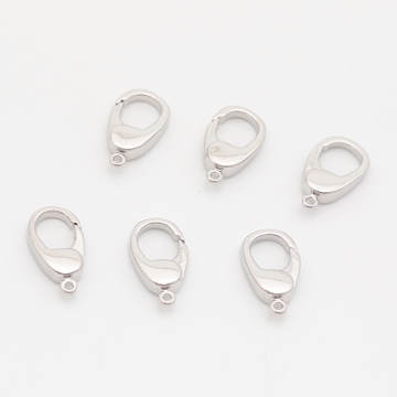 デザインカニカン カラビナ カン付き 光沢感 エンドパーツ 基礎金具 留め具 約6×11mm（2ヶ）