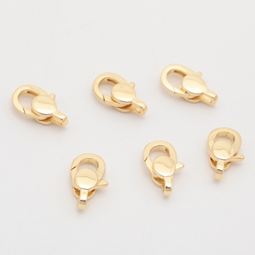 デザインカニカン オーバル型 光沢感 エンドパーツ 基礎金具 留め具 約8×13mm（2ヶ）