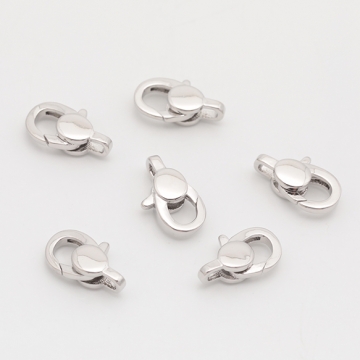 デザインカニカン オーバル型 光沢感 エンドパーツ 基礎金具 留め具 約8×13mm（2ヶ）