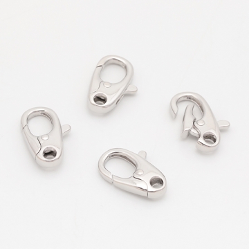 デザインカニカン 光沢感 カン無し 穴あき エンドパーツ 基礎金具 留め具 約10×17mm（2ヶ）