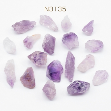 穴なし天然石さざれ 不規則 アメジスト レジン アクセサリー制作におすすめ（10g）