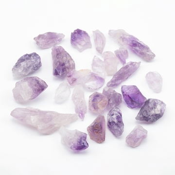 穴なし天然石さざれ 不規則 アメジスト レジン アクセサリー制作におすすめ（10g）