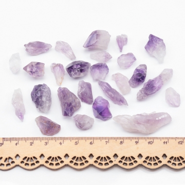 穴なし天然石さざれ 不規則 アメジスト レジン アクセサリー制作におすすめ（10g）