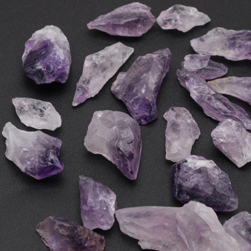 穴なし天然石さざれ 不規則 アメジスト レジン アクセサリー制作におすすめ（10g）