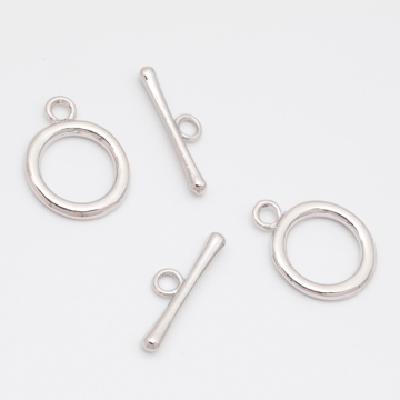 マンテル 円 丸型 留め具 ネックレス ブレスレット 約15×19mm＆約21mm (2セット)