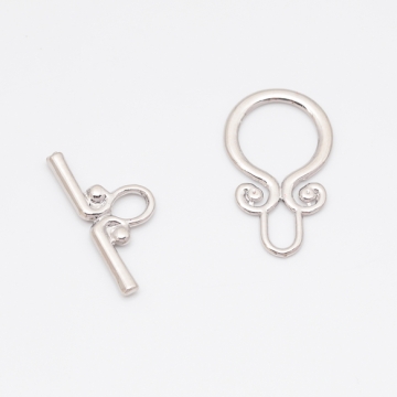 デザインマンテル 雫型 留め具 ネックレス ブレスレット 約16×28mm＆約25mm (2セット)