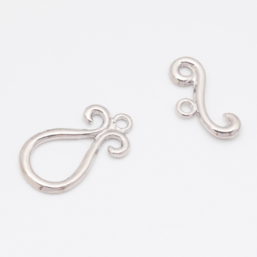 デザインマンテル 雫型 留め具 ネックレス ブレスレット 約15×27mm＆約22mm (2セット)