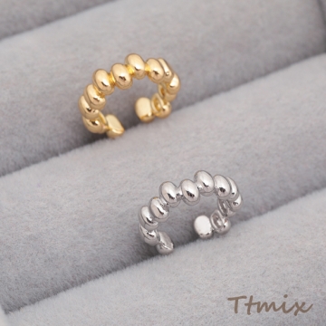 イヤーカフ 不規則 オーバル縦型 ピアスホール不要 片耳 両耳 耳飾り メタルイヤーカフ 約4×12mm（1ヶ）