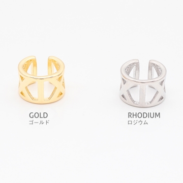 イヤーカフ 透かし ピアスホール不要 片耳 両耳 耳飾り メタルイヤーカフ 約7×11mm（1ヶ）