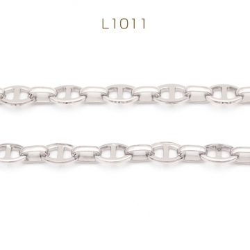 ステンレスチェーン アンカーチェーン H型 デザインチェーン メタルチェーン 基礎金具 幅約6mm（1m）