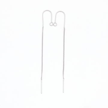 U字アメリカンピアス U字型 揺れるチェーンピアス 挿し込み針 チェーンピアス ピアス金具 約7.5cm（2ヶ）