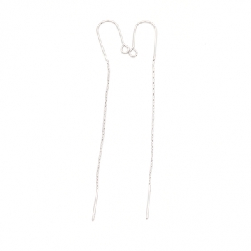 U字アメリカンピアス U字型 揺れるチェーンピアス 挿し込み針 チェーンピアス ピアス金具 約7.5cm（2ヶ）