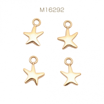 メタルチャーム ヒトデモチーフ ひとでチャーム マリンパーツ カン付き 6×8mm (1 ヶ)