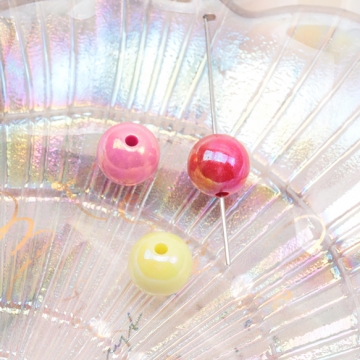 アクリルビーズ ラウンド 丸玉 光沢感 約11mm（20ヶ）