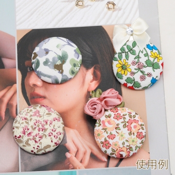 くるみ貼付けパーツ 花柄 フラワー レトロ風 ラウンド型 カボション 貼り付けパーツ 約32mm（4ヶ）