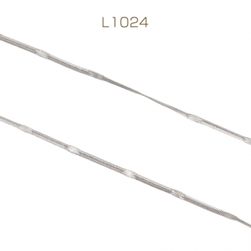 ステンレスチェーン デザインチェーン ネックレス・ブレスレット用 ハンドメードチェーン メタルチェーン 約1.5mm（1m）