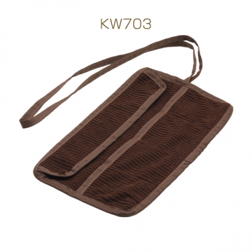 工具ケース 平ヤットコ 丸ヤットコ ニッパー収納 ツールロール ブラウン 保管用 約15×28cm（1ヶ）