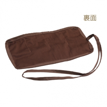 工具ケース 平ヤットコ 丸ヤットコ ニッパー収納 ツールロール ブラウン 保管用 約15×28cm（1ヶ）