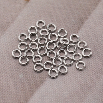丸カン ゴールド（16KGP）/ロジウム マルカン 接続金具 銅製 約0.7×3mm（20g）